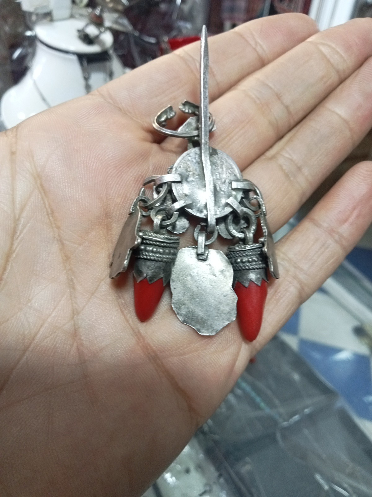 Antique Traditional Solid Silver Brooch Antiques - image 4