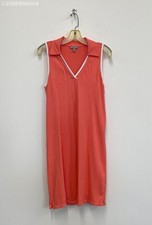 Talbots Coral Color V-Neck Dress - Size S