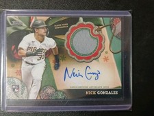 Nick Gonzales 2024 Topps Holiday Relic Rookie #ARC-NG Pirates RC #/25