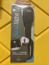 Flexilight Xtra Black Dual LED booklight & bookmark rechargeable New
