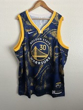 Golden State Warriors Nike Steph Curry NBA Jersey Select Series Men Size 56 2XL