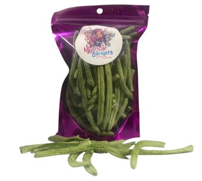 Freeze Dried French Green Beans, Crunchy Vegetables Snack 1oz