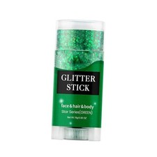 Face and Body Glitter Stick,Holographic Sparkling Neon Outfit Singer Green