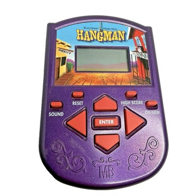 Vintage 2002 Milton Bradley MB Electronic Hangman  Handheld Game Tested