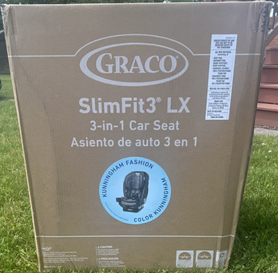 Graco SlimFit3 LX 3-in-1 Car Seat, Gray, Rear/Forward Facing, ISOFIX, 2215325