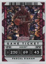 2020 Panini Contenders Draft Picks Game Ticket Green Explosion Pascal Siakam 0x1
