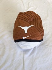 New With Tag Nike Dri Fit Hat Orange Striped Fleece Soft Beanie Warm