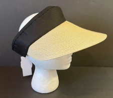 Women Straw Sun Visor Hat Wide Brim Summer UV Protection Beach Foldable Packable
