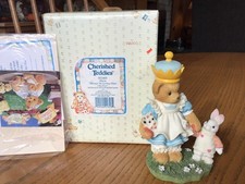 Vintage 1997 Cherished Teddies Alicia Through The Looking Glass See You Figurine