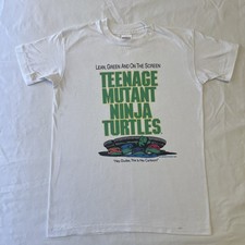 VTG Youth L, adult XS 1990 Teenage Mutant Ninja Turtles T-Shirt Lean Green