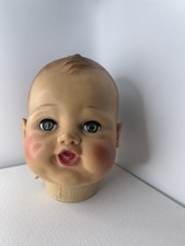 Light Brown Plastic Doll Head for Doll Making or Repair Supplies