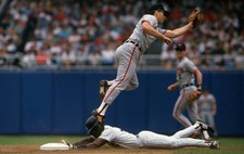 Baltimore Orioles Cal Ripken Jr In action vs New York Yankees at Y- Old Photo