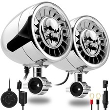 GoHawk Motorcycle Bluetooth Speakers 5" Waterproof Motorcycle Stereo System...