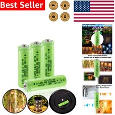 NiMH AA Batteries 600mAh 1.2V Rechargeable Pre-Charged 4pk Solar Lantern Lights 3.39 per gallon