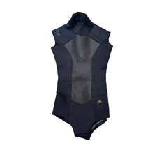 Rip Curl Sleeveless Neoprene Wetsuit Bodysuit Girls Size 8 Black Zip Up