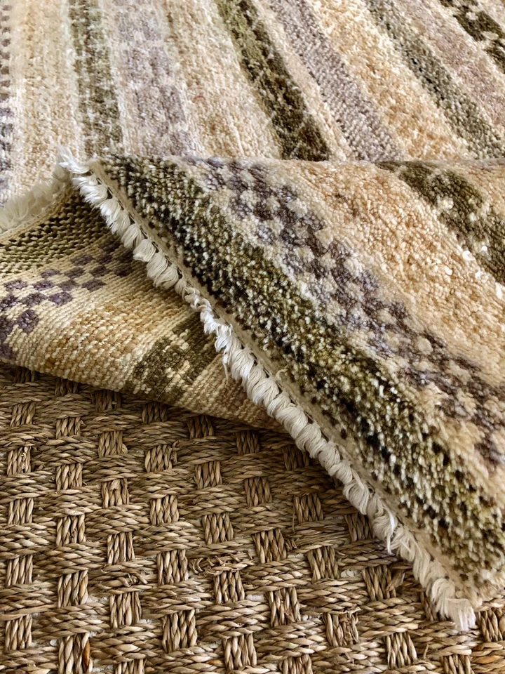 Thick-Plush Modern Gabbeh Oriental Area Rug Wool Handmade Abstract Carpet 3x5 ft - Image 2 of 4