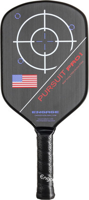 Engage Pursuit Pro1 Pickleball Paddle - Extreme Spin & Power (Red-White-Blue)