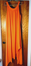 Ashley Stewart Max Sleeveless Maxi Dress Size 22/24 Halter Neckline EXCELLENT