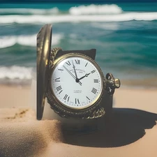 sears roebuck and co. Collectibles, 17 Jewels, Swiss Made, working train Redwood