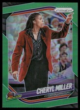 2025 Panini Prizm WNBA #134 Cheryl Miller Green Prizms