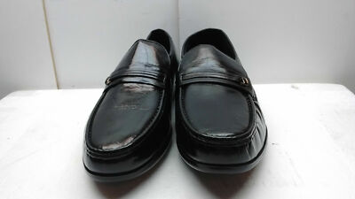 Bostonian Black Leather Slip On Penny Loafers Moc Toe Dress  display picture 1