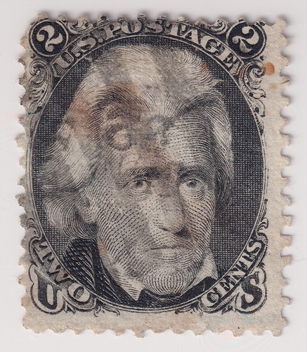 US Scott #85B Andrew Jackson Rare Z Grill Stamp. Used, PF Certified. CV $1200 - Picture 2 of 3