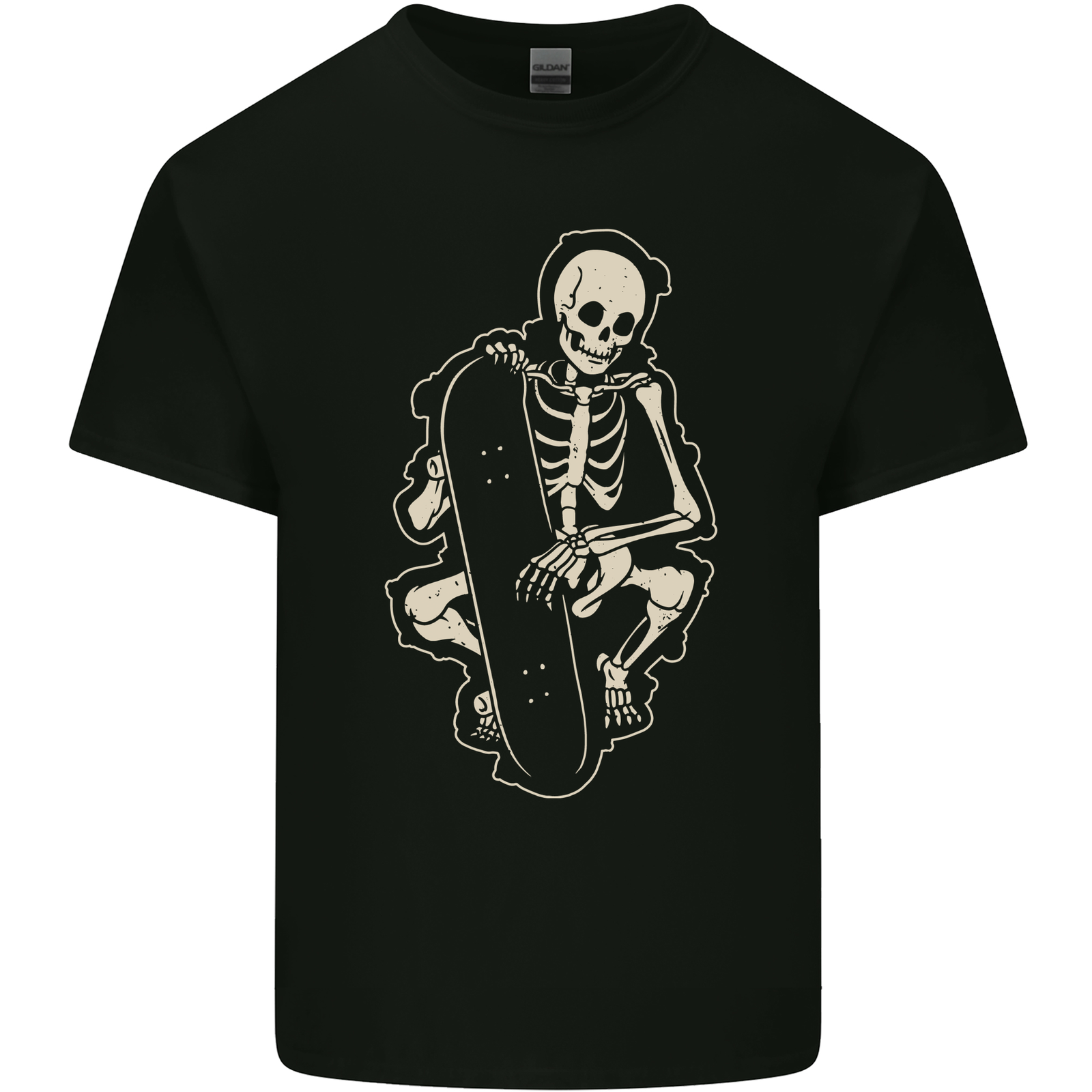 Skater Skeleton Skateboard Skateboarding Mens Cotton T-Shirt Tee Top