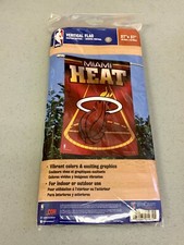 Wincraft Factory Sealed Miami Heat 27"x37" Vibrant Vertical Team Flag Decor NBA