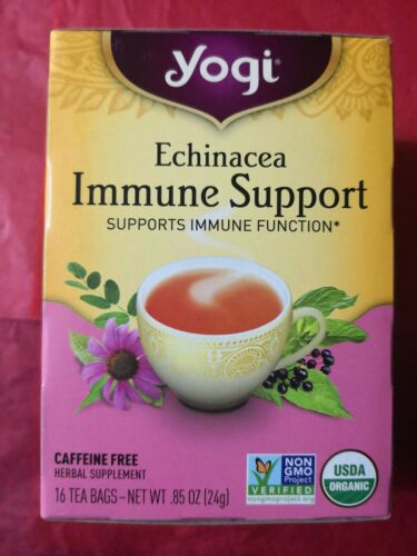 3 boxes Organic YOGI TEA!!!! Echinacea IMMUNE SUPPORT!!!!. Fast Free shipping!!! - 第 2/6 張圖片