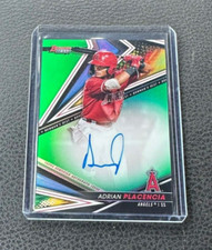 2022 Bowman's Best ADRIAN PLACENCIA Green Refractor AUTO 19/99