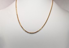 14K Gold Diamond Necklace 15-3/4" Long
