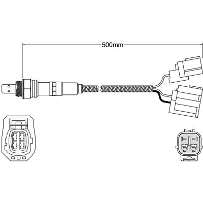 O2 Oxygen Sensor For Mazda CX-7 Classic ER 2.5L L5 5 wire 2 plug wideband MZR O2 Oxygen Sensor For Mazda CX-7 Classic ER 2.5L L5 5 wire 2 plug wideband MZR