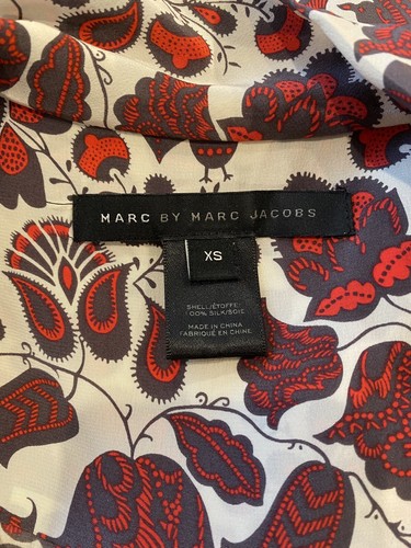Marc by Marc Jacobs Womens Cute Top Dress Shirt Business Blouse M XS Summer - Picture 3 of 4