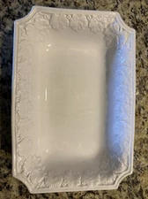 CWC Ceramic Serving Dish Bowl Rectangle Shape Kitchenware White Made In Italy
