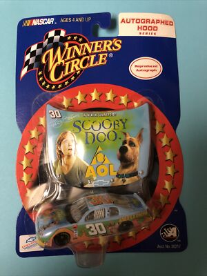 2002 WINNERS CIRCLE 1/64 #30 JEFF GREEN AOL SCOOBY DOO CHEVY WITH 1/24 TEAM HOOD