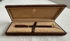 Gucci originale sherry line tappo penna a sfera tipo marrone