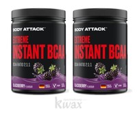 (Eur 44,69/Kg) 2Er-Pack - Body Attack - Extreme Instant Bcaa Pulver - 2 X 500G