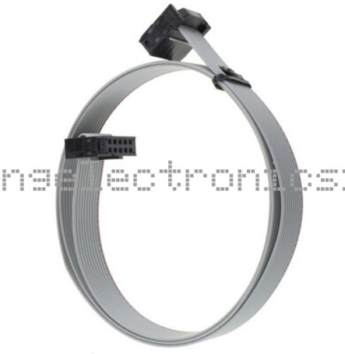 70CM 10 Pin USBISP USBASP JTAG AVR Download wire 10P Ribbon Cable 2.3ft 2.54mm F