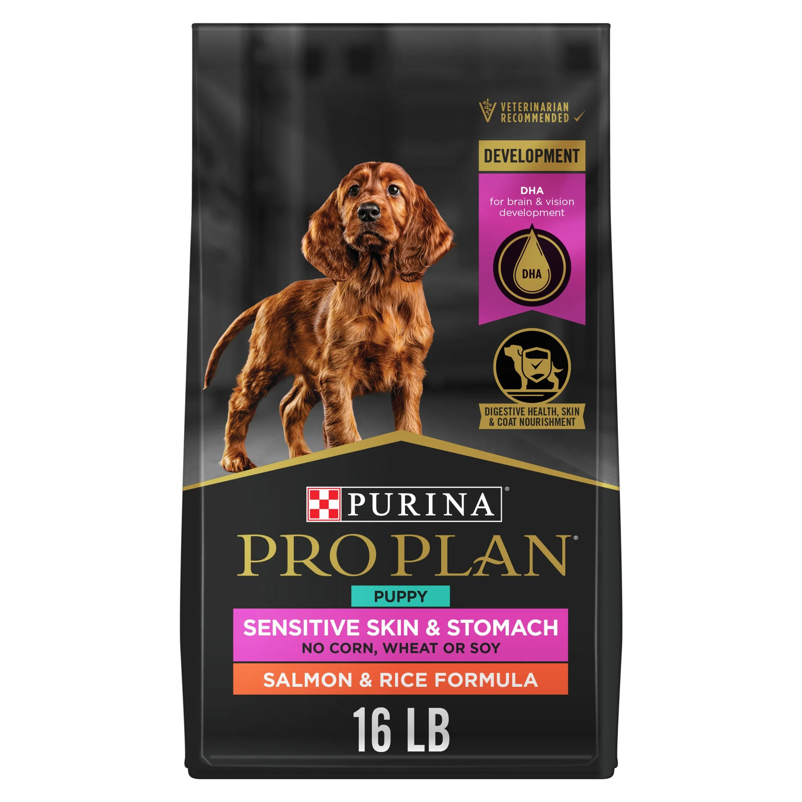 Purina Pro Sensitive Skin & Stomach Puppy Dry Dog Food, High
