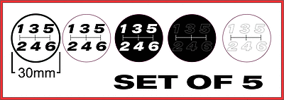 New Manual Transmission Cars 2-Pack 6-Speed Gear Shift Pattern Sticker ...