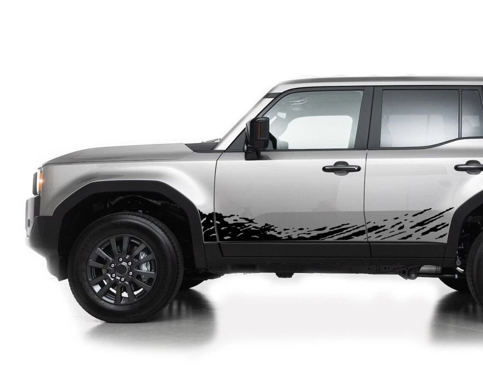 Kit de calcomanías de diseño gráfico salpicaduras inferiores para puertas laterales para Toyota Land Cruiser Foto 2 de 4