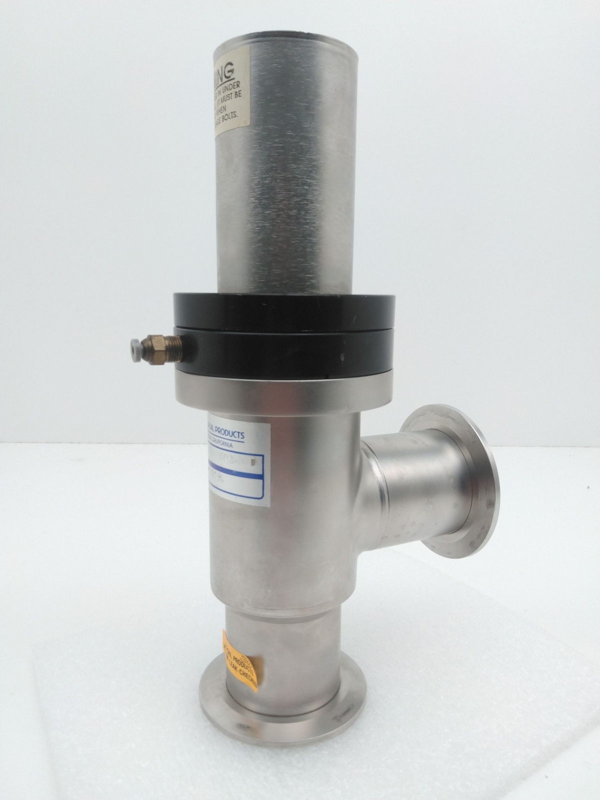 Nor-Cal Products ESVP-2002-NW Pneumatic Isolation Poppet Angle Valve NW-50