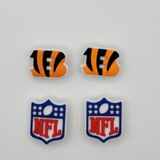 NFL Cincinnati Bengals Football Team For Crocs Shoe Charms Jibbitz - 4 pieces
