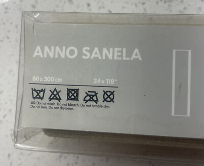 IKEA ANNO SANELA Curtains Panels 21924 24'' x 118'' Beige New In Box HARD TO FIND