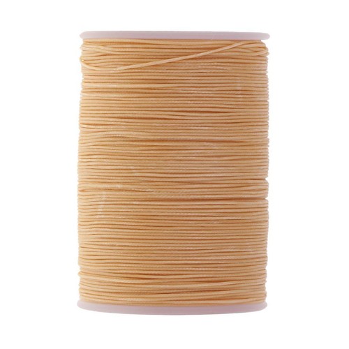 130 Meters 0.5mm Round Polyester Waxed Thread Sewing Stitching Beige - Picture 8 of 12