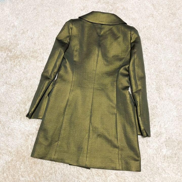 Aquascutum♡Double-breasted Chester coat in rare color metallic
