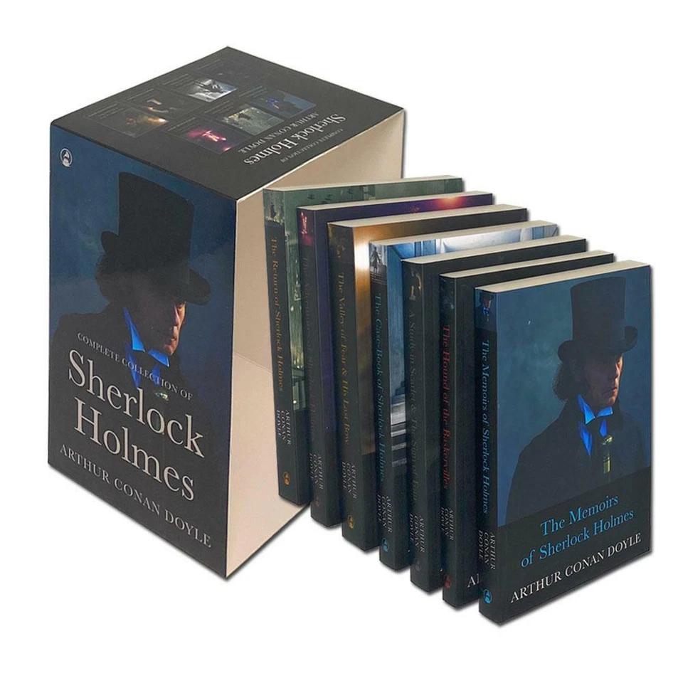 Sherlock Holmes Series Complete Collection 7 Books Set By Arthur Conan Doyle NEW Foto 4 de 4