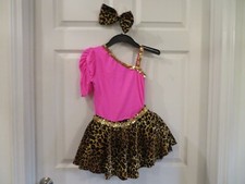 Nice Girls Pink  Black Revolution Dance Costume, L