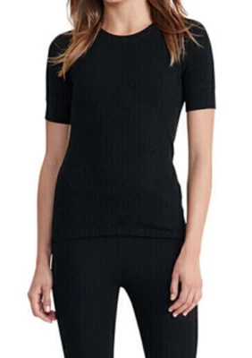 Haut Ralph Lauren en Coton Côtelé Noir - Logo brodé - T.XS/S NEUF+ETIQUETTE - Photo 1/4