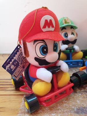 Japan Takara SUPER MARIO KART Full Set of 9 Plush Toys Super